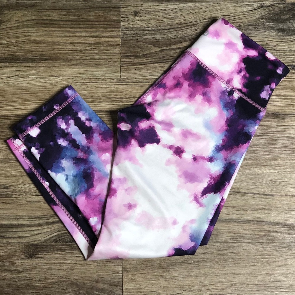 Lululemon Blooming Pixie Wunder Under Crop Sz 6
